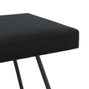 vidaXL pad Fekete 110 x 40 x 45 cm Bársony