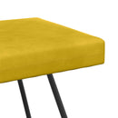 vidaXL pad Sárga 110 x 40 x 45 cm Bársony