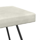 vidaXL pad Krémszínű 110 x 40 x 45 cm Bársony