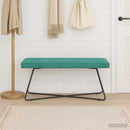 vidaXL pad Türkiz 110 x 40 x 45 cm Bársony