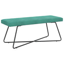 vidaXL pad Türkiz 110 x 40 x 45 cm Bársony