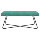 vidaXL pad Türkiz 110 x 40 x 45 cm Bársony
