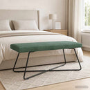 vidaXL pad Tengeri Zöld 110 x 40 x 45 cm Bársony