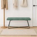 vidaXL pad Tengeri Zöld 110 x 40 x 45 cm Bársony