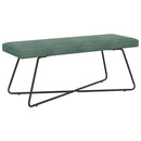 vidaXL pad Tengeri Zöld 110 x 40 x 45 cm Bársony