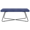 vidaXL pad Rendőrségi kék 110 x 40 x 45 cm Bársony