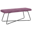 vidaXL pad Lila 110 x 40 x 45 cm Bársony