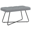 vidaXL Gombos varrású pad Világosszürke 80 x 40 x 46 cm Szövet
