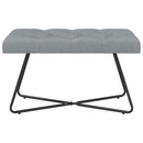 vidaXL Gombos varrású pad Világosszürke 80 x 40 x 46 cm Szövet