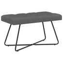 vidaXL Gombos varrású pad Sötétszürke 80 x 40 x 46 cm Szövet