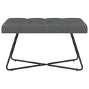 vidaXL Gombos varrású pad Sötétszürke 80 x 40 x 46 cm Szövet