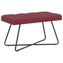 vidaXL Gombos varrású pad Bordó 80 x 40 x 46 cm Szövet