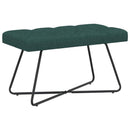 vidaXL Gombos varrású pad Sötétzöld 80 x 40 x 46 cm Szövet