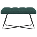 vidaXL Gombos varrású pad Sötétzöld 80 x 40 x 46 cm Szövet