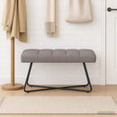 vidaXL Gombos varrású pad Tópszínű 80 x 40 x 46 cm Szövet