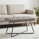 vidaXL Gombos varrású pad Tópszínű 80 x 40 x 46 cm Szövet