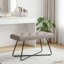 vidaXL Gombos varrású pad Tópszínű 80 x 40 x 46 cm Szövet