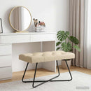 vidaXL Gombos varrású pad Krémszínű 80 x 40 x 46 cm Szövet