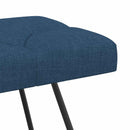 vidaXL Gombos varrású pad Kék 80 x 40 x 46 cm Szövet