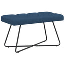 vidaXL Gombos varrású pad Kék 80 x 40 x 46 cm Szövet