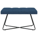 vidaXL Gombos varrású pad Kék 80 x 40 x 46 cm Szövet