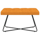 vidaXL Gombos varrású pad Sötét sárga 80 x 40 x 46 cm Szövet