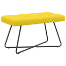 vidaXL Gombos varrású pad Világos sárga 80 x 40 x 46 cm Szövet