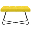 vidaXL Gombos varrású pad Világos sárga 80 x 40 x 46 cm Szövet