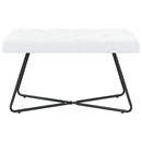 vidaXL Gombos varrású pad Fehér 80 x 40 x 46 cm Szövet