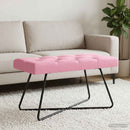 vidaXL Gombos varrású pad Rózsaszín 80 x 40 x 46 cm Szövet