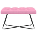 vidaXL Gombos varrású pad Rózsaszín 80 x 40 x 46 cm Szövet
