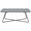 vidaXL Gombos varrású pad Világosszürke 110 x 40 x 46 cm Szövet