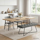 vidaXL Gombos varrású pad Sötétszürke 110 x 40 x 46 cm Szövet