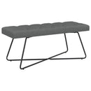vidaXL Gombos varrású pad Sötétszürke 110 x 40 x 46 cm Szövet