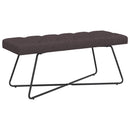 vidaXL Gombos varrású pad Sötét Barna 110 x 40 x 46 cm Szövet