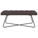 vidaXL Gombos varrású pad Sötét Barna 110 x 40 x 46 cm Szövet
