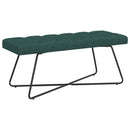 vidaXL Gombos varrású pad Sötétzöld 110 x 40 x 46 cm Szövet