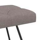 vidaXL Gombos varrású pad Tópszínű 110 x 40 x 46 cm Szövet