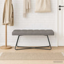 vidaXL Gombos varrású pad Tópszínű 110 x 40 x 46 cm Szövet