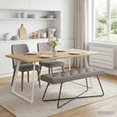 vidaXL Gombos varrású pad Tópszínű 110 x 40 x 46 cm Szövet