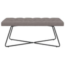 vidaXL Gombos varrású pad Tópszínű 110 x 40 x 46 cm Szövet