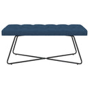 vidaXL Gombos varrású pad Kék 110 x 40 x 46 cm Szövet