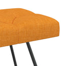 vidaXL Gombos varrású pad Sötét sárga 110 x 40 x 46 cm Szövet