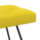 vidaXL Gombos varrású pad Világos sárga 110 x 40 x 46 cm Szövet