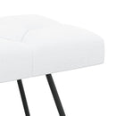 vidaXL Gombos varrású pad Fehér 110 x 40 x 46 cm Szövet