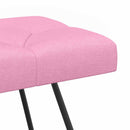 vidaXL Gombos varrású pad Rózsaszín 110 x 40 x 46 cm Szövet