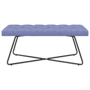 vidaXL Gombos varrású pad Farmerkék 110 x 40 x 46 cm Szövet