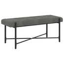 vidaXL Gombos pad párnákkal Sötétszürke 110 x 40 x 46 cm Bársony