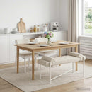 vidaXL Gombos pad párnákkal Krémszínű 110 x 40 x 46 cm Bársony