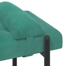 vidaXL Gombos pad párnákkal Türkiz 110 x 40 x 46 cm Bársony